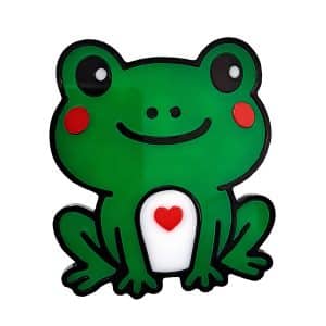 Cute Frog Fridge Magnet with Heart.