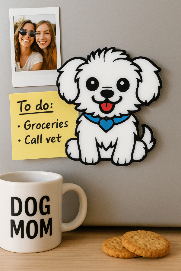 Cavachon Puppy Dog Fridge Magnet. - Image 2