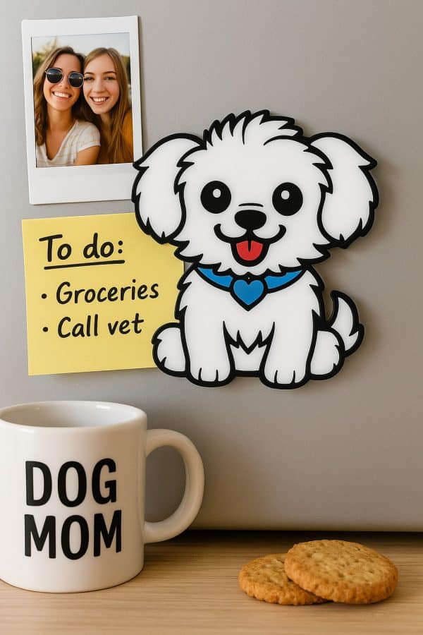 Cavachon Puppy Dog Fridge Magnet. - Image 3