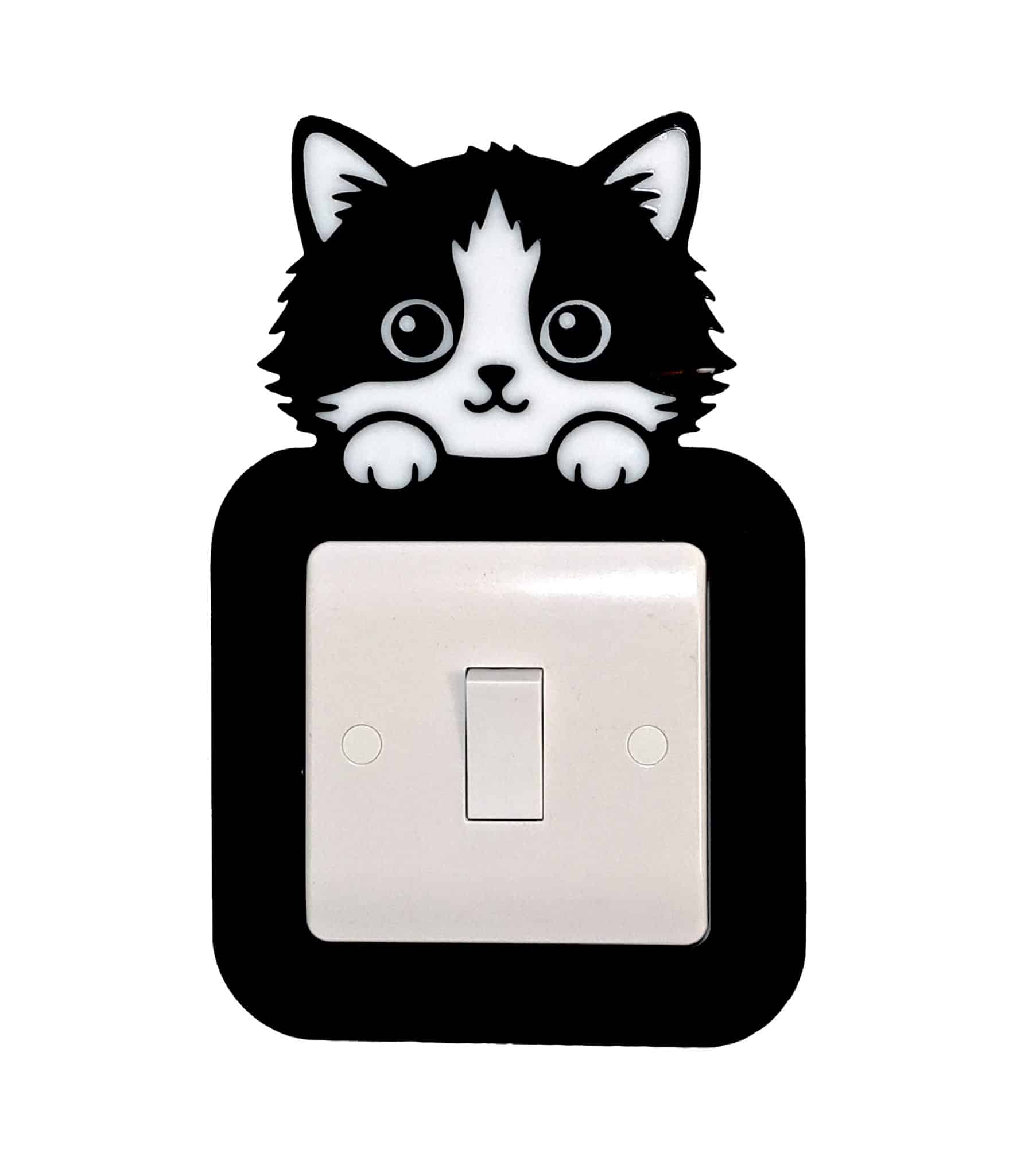 Kitten Cat Light Switch Surround - Kids Bedroom - Nursery Decor. - Image 4