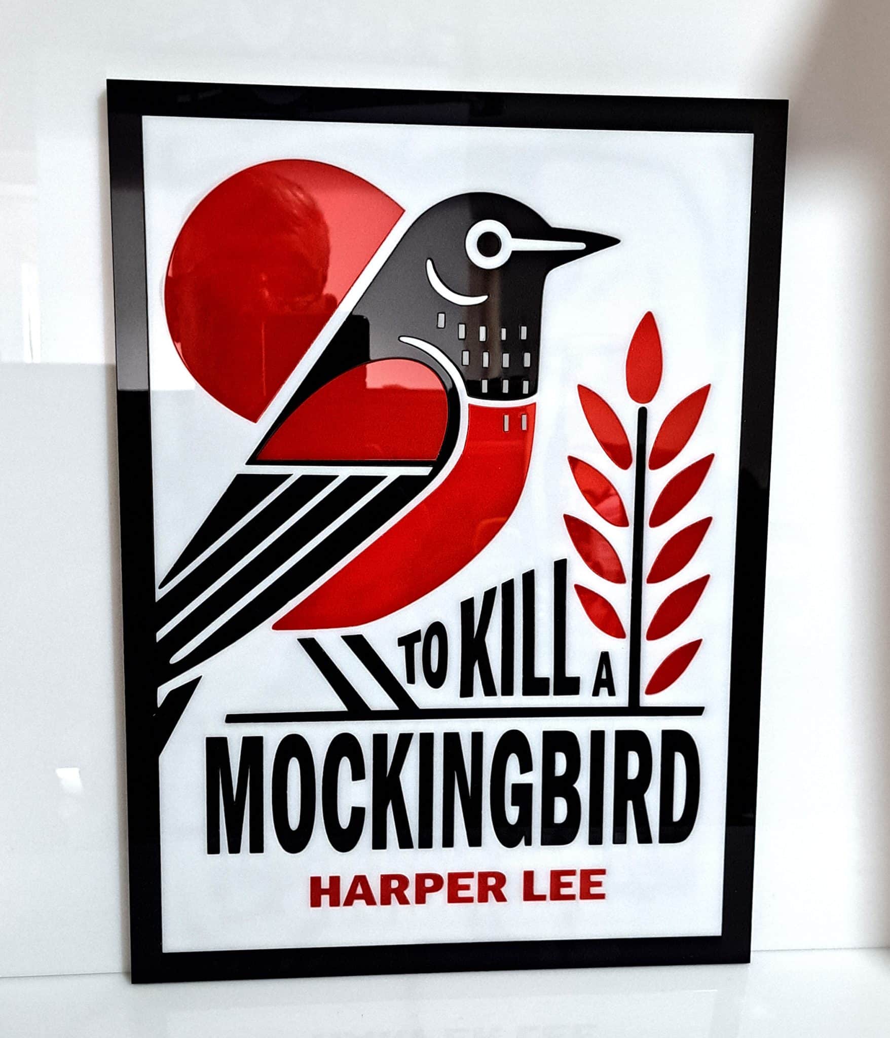 To Kill a Mockingbird Literary Wall Art Harper Lee. - Image 2