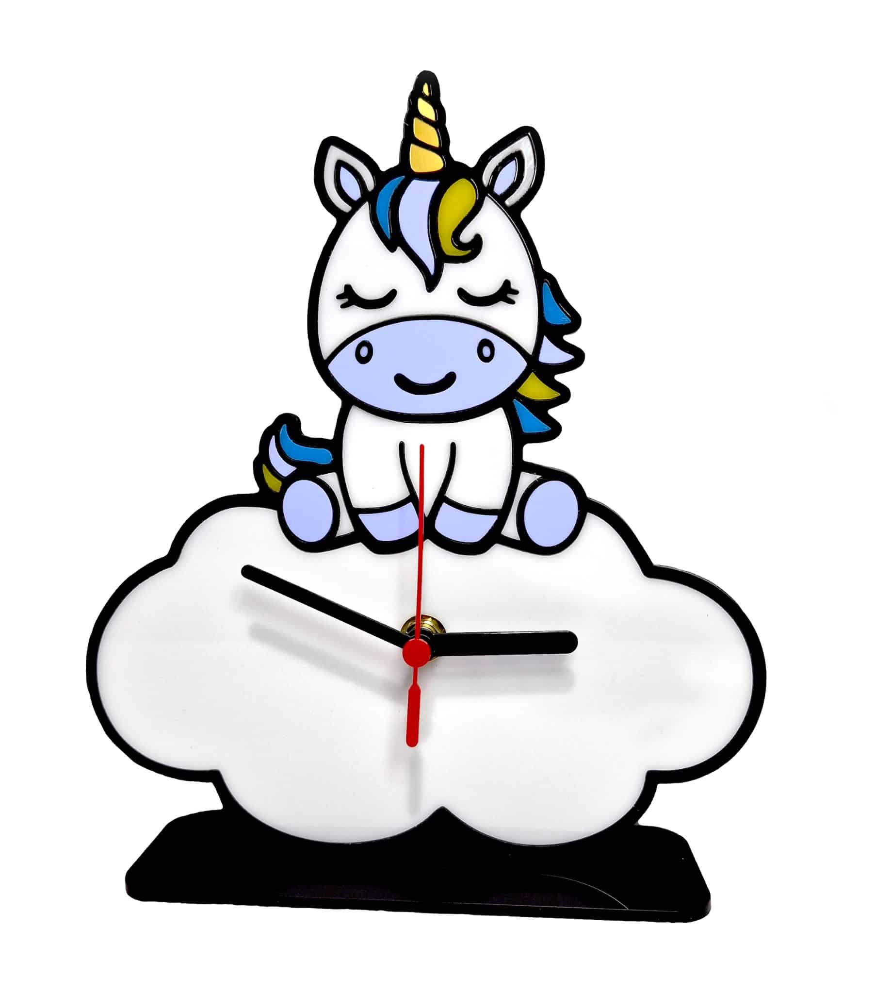 Unicorn on Cloud Children's Bedroom Desk Clock. - Image 3