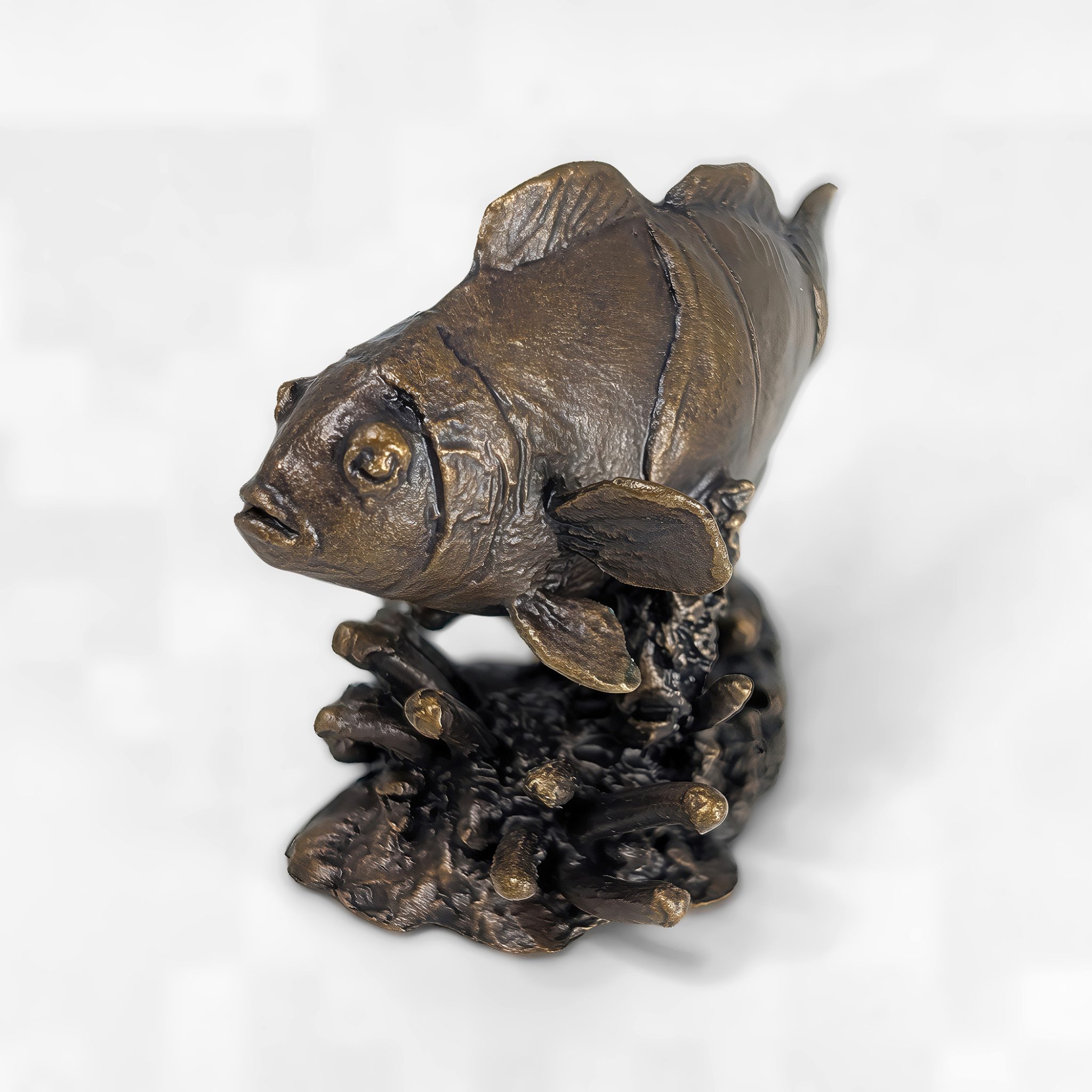 Clownfish Solid Bronze Sculpture - Image 5
