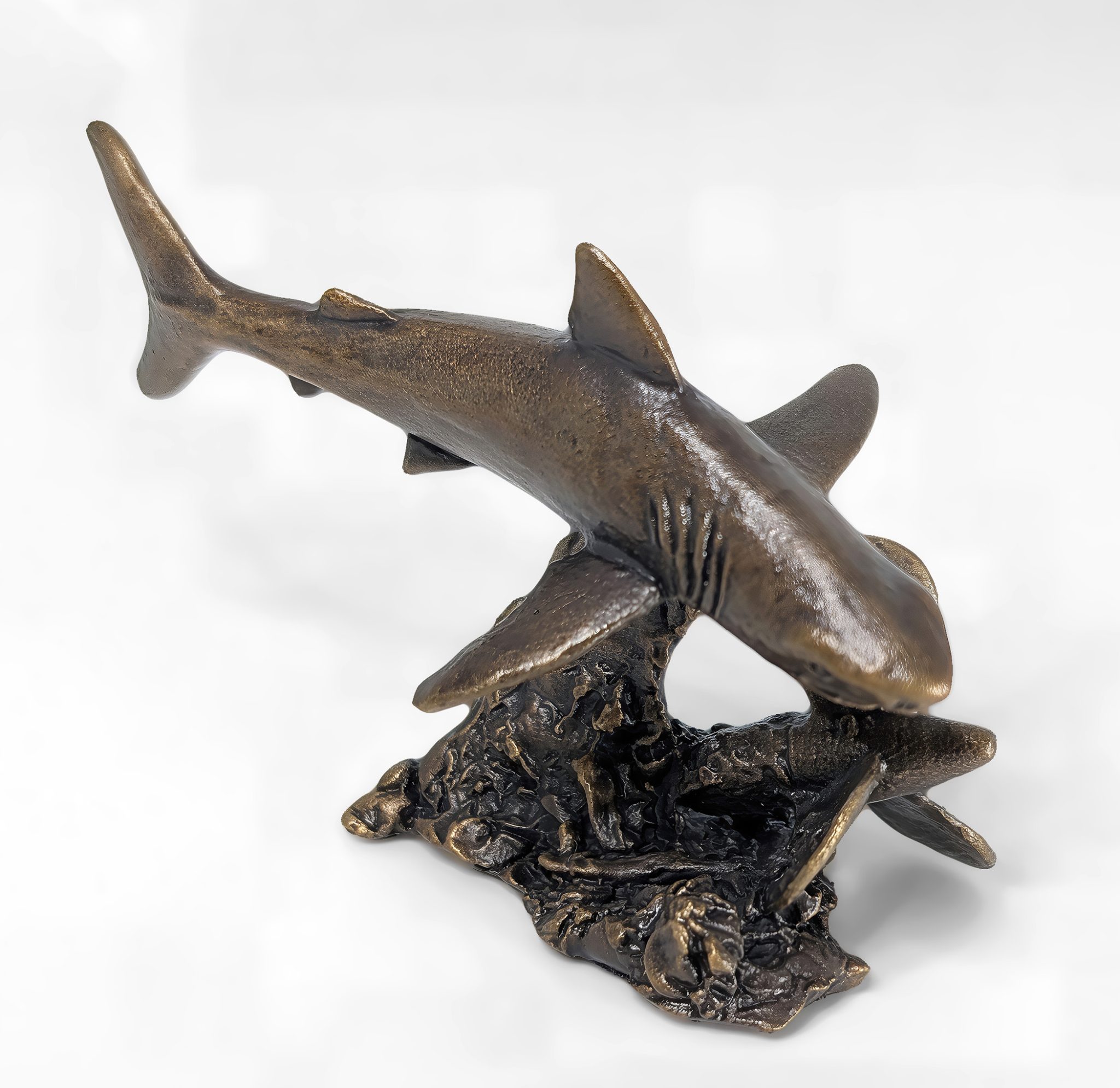 Great White Shark Solid Bronze Sculpture - Image 4