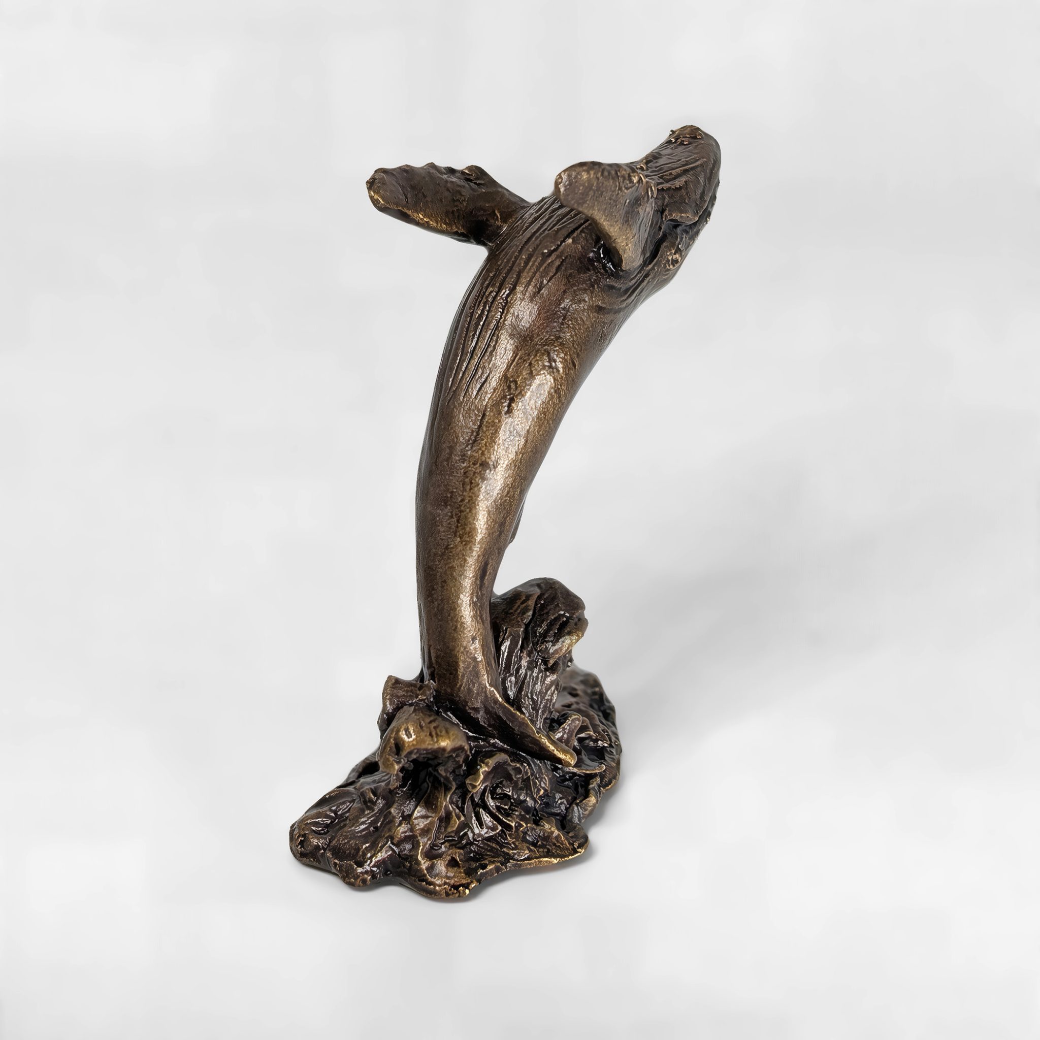 Humpback Whale Solid Bronze Sculpture - Image 3