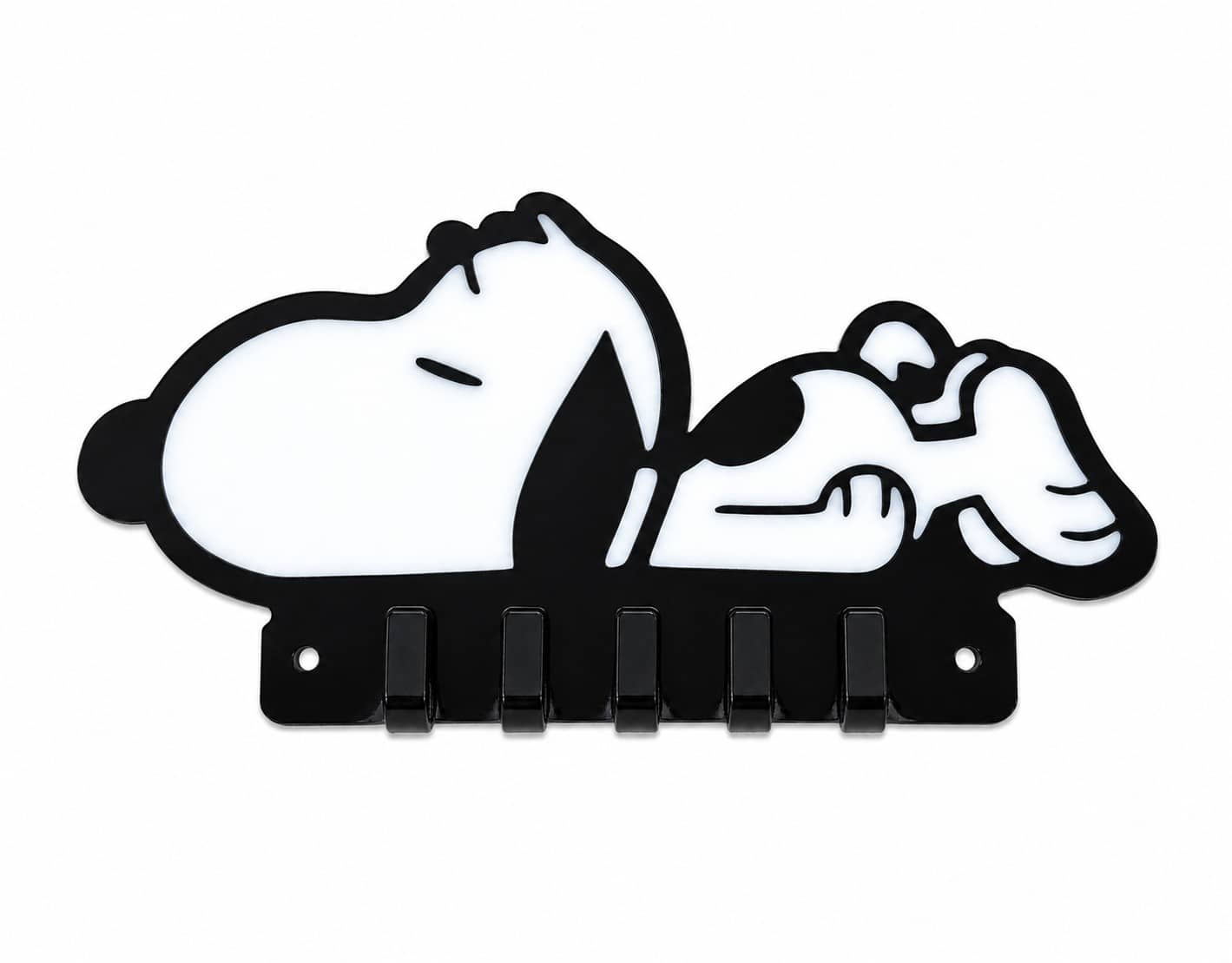 Sleeping Snoopy Dog Keyring Hanger Wall-Mounted Key Holder - Image 2